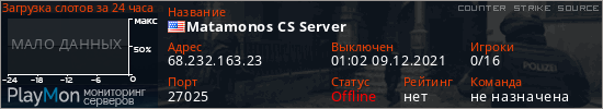 баннер для сервера css. Matamonos CS Server