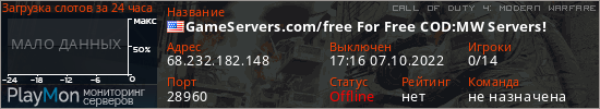 баннер для сервера cod4. GameServers.com/free For Free COD:MW Servers!