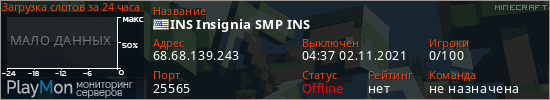баннер для сервера minecraft. INS Insignia SMP INS
