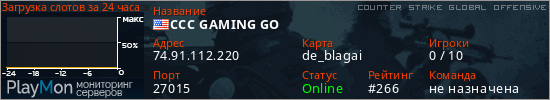 баннер для сервера csgo. CCC GAMING GO