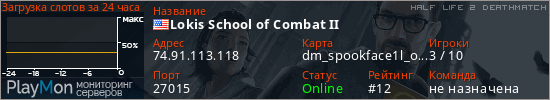 баннер для сервера hl2dm. Lokis School of Combat II