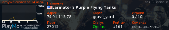 баннер для сервера l4d2. Larinator's Purple Flying Tanks