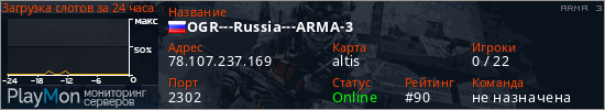 баннер для сервера arma3. OGR---Russia---ARMA-3