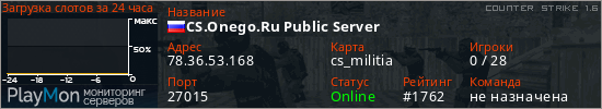 баннер для сервера cs. CS.Onego.Ru Public Server