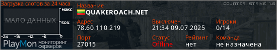 баннер для сервера cs. QUAKEROACH.NET
