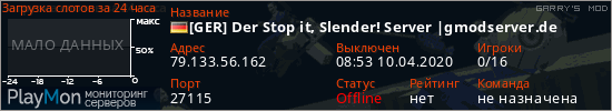 баннер для сервера garrysmod. [GER] Der Stop it, Slender! Server |gmodserver.de
