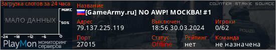 баннер для сервера css. [GameArmy.ru] NO AWP! МОСКВА! #1