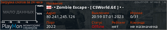 баннер для сервера cs. - • Zombie Escape - [ CSWorld.GE ] • -