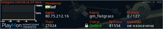 баннер для сервера garrysmod. inf
