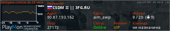 баннер для сервера cs. CSDM II || 3FG.RU