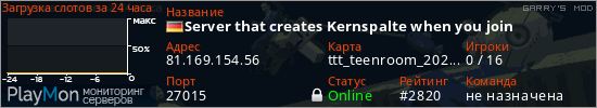 баннер для сервера garrysmod. Server that creates Kernspalte when you join