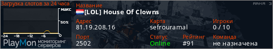 баннер для сервера arma3. [LOL] House Of Clowns
