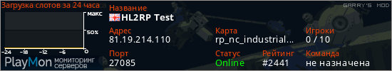 баннер для сервера garrysmod. HL2RP Test