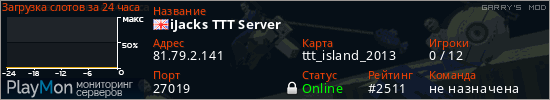 баннер для сервера garrysmod. iJacks TTT Server