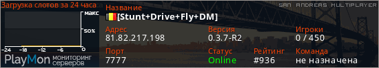 баннер для сервера samp. [Stunt+Drive+Fly+DM]