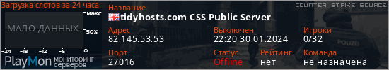 баннер для сервера css. tidyhosts.com CSS Public Server