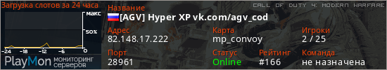 баннер для сервера cod4. [AGV] Hyper XP vk.com/agv_cod