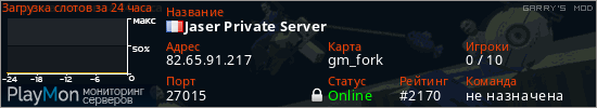 баннер для сервера garrysmod. Jaser Private Server