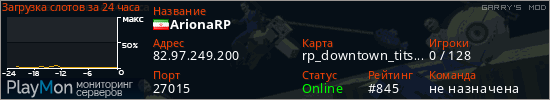 баннер для сервера garrysmod. ArionaRP