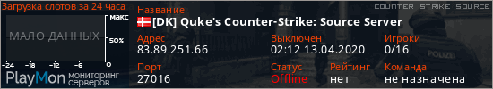 баннер для сервера css. [DK] Quke's Counter-Strike: Source Server