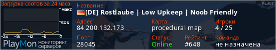 баннер для сервера rust. [DE] Rostlaube | Low Upkeep | Noob Friendly