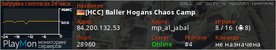 баннер для сервера cod4. [HCC] Baller Hogans Chaos Camp