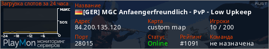 баннер для сервера rust. [GER] MGC Anfaengerfreundlich - PvP - Low Upkeep