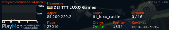 баннер для сервера garrysmod. [DE] TTT LUXO Games