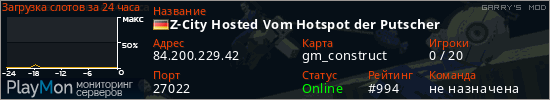 баннер для сервера garrysmod. Z-City Hosted Vom Hotspot der Putscher
