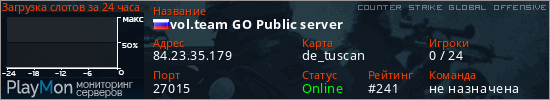 баннер для сервера csgo. vol.team GO Public server