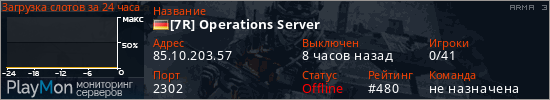 баннер для сервера arma3. [7R] Operations Server