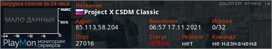 баннер для сервера cs. Project X CSDM Classic