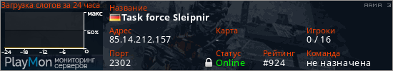 баннер для сервера arma3. Task force Sleipnir