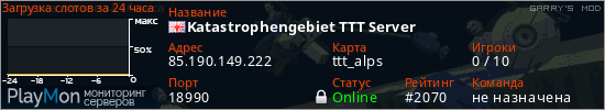баннер для сервера garrysmod. Katastrophengebiet TTT Server