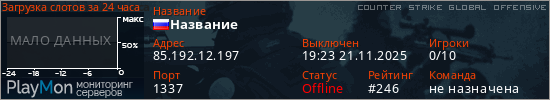 баннер для сервера csgo. Название