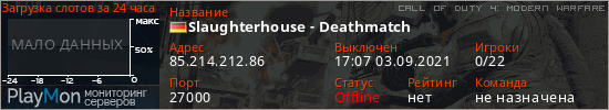 баннер для сервера cod4. Slaughterhouse - Deathmatch