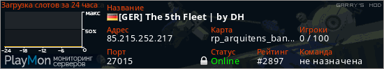баннер для сервера garrysmod. [GER] The 5th Fleet | by DH
