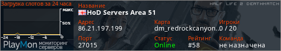 баннер для сервера hl2dm. HoD Servers Area 51