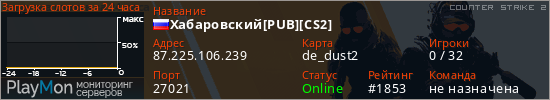 баннер для сервера cs2. Хабаровский[PUB][CS2]