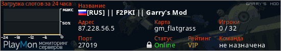 баннер для сервера garrysmod. [RUS] || F2PKI || Garry's Mod