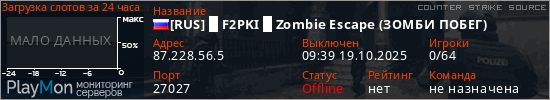 баннер для сервера css. [RUS] █ F2PKI █ Zombie Escape (ЗОМБИ ПОБЕГ)