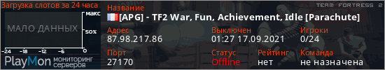 баннер для сервера tf2. [APG] - TF2 War, Fun, Achievement, Idle [Parachute]