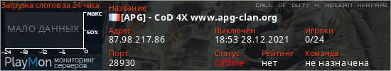 баннер для сервера cod4. [APG] - CoD 4X www.apg-clan.org