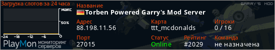 баннер для сервера garrysmod. Torben Powered Garry's Mod Server