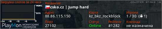 баннер для сервера cs. csko.cz | Jump hard