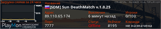баннер для сервера crmp. [SDM] Sun DeathMatch v.1.0.25