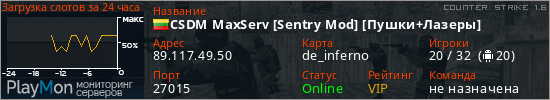 баннер для сервера cs. CSDM MaxServ [Sentry Mod] [Пушки+Лазеры]