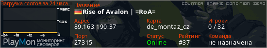 баннер для сервера cz. Rise of Avalon | =RoA=