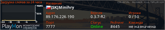 баннер для сервера crmp. [SK]Minihry