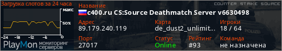 баннер для сервера css. c400.ru CS:Source Deathmatch Server v6630498
